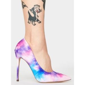 COSMIC CROSSING STILETTO HEELS -BNWOT